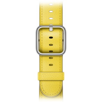 Ремешок для Apple Watch 38mm Spring Yellow Classic Buckle - Metoo (2)