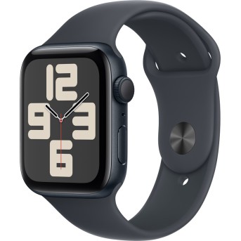 Apple Watch SE 2024 GPS 40mm Midnight Aluminium Case with Midnight Sport Band - S/<wbr>M,Model A2722 - Metoo (1)