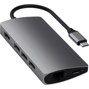 SATECHI Type-C Multi-Port Adapter 4K with Ethernet V2 Space Gray - Metoo (2)
