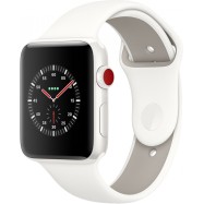 Ремешок для Apple Watch 42mm Soft White/Pebble Спортивный (Demo)