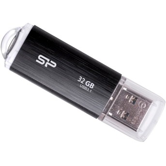 Silicon Power Blaze - B02 32GB Pendrive USB 3.2 Gen 1 Entry Level Universal Flash Drive, Black в Metoo.kz - Metoo (1)