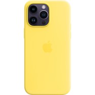 iPhone 14 Pro Max Silicone Case with MagSafe - Canary Yellow,Model A2913