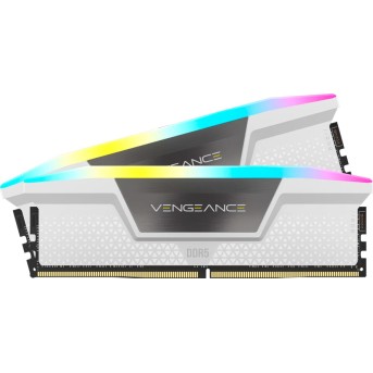 CORSAIR VENGEANCE RGB DDR5 32GB (2 x 16GB) DDR5 6000 CL36-44-44-96 1.40V Intel XMP & AMD EXPO - White в Metoo.kz - Metoo (2)