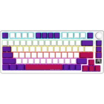 LORGAR KBP7075W, Wireless 75% Mechanical Gaming Keyboard Pro, White, EN/RU layout в Metoo.kz - Metoo (1)