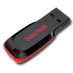 SANDISK 8GB USB 2.0 Cruzer Blade BlisterVersion Black/<wbr>Red