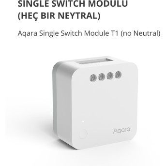 Aqara Single Switch Module T1 (No Neutral): Model No: SSM-U02; SKU: AU002GLW01 - Metoo (4)