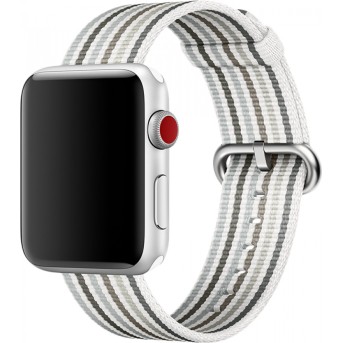 Ремешок для Apple Watch 42mm Gray Stripe Woven Nylon - Metoo (1)
