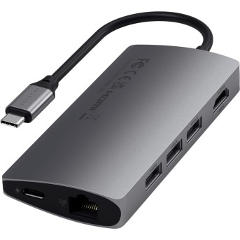 SATECHI Type-C Multi-Port Adapter 4K with Ethernet V2 Space Gray - Metoo (3)