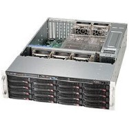 Supermicro server chassis CSE-836BE1C-R1K23B, 3U, 16 x 3.5'' hot-swap SAS/SATA drive bay with SES2, 16-port 3U SAS3 12Gbps single-expander backplane, support up to 16x 3.5-inch SAS3/SATA3 HDD/SSD, 7 FH& FL expansion slots, 1U 1200W/1000W PSU
