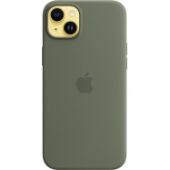 iPhone 14 Plus Silicone Case with MagSafe - Olive,Model A2911