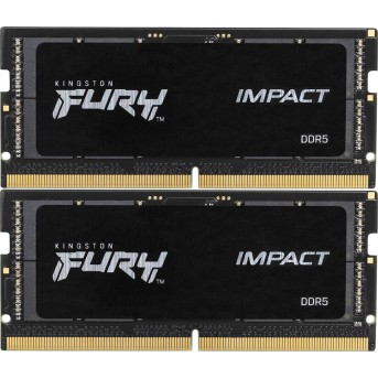 Kingston DRAM 32GB 6400MT/s DDR5 CL38 SODIMM (Kit of 2) FURY Impact XMP в Metoo.kz - Metoo (1)