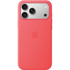 iPhone 17 Pro Max Silicone Case with MagSafe - Bright Guava,Model A3560..