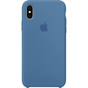Чехол для смартфона iPhone X Silicone Case Denim Blue - Metoo (1)
