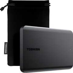 Toshiba External Hard Drive Canvio Basics Excl (2.5 1TB, USB3.2 Gen 1, Black)..