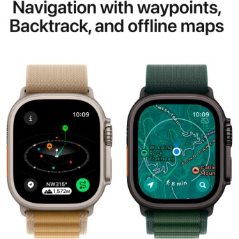 Apple Watch Ultra 2 2024 GPS + Cellular 49mm Black Titanium Case with Black Titanium Milanese Loop - S,Model A2986 - Metoo (10)