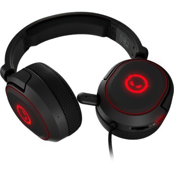 LORGAR Kaya 460, USB Gaming headset with microphone, CM108B, RGB backlight, Plug&Play, USB-A connection cable 2m, fabric ear pads, size: 192*184.7*88mm, 0.329kg, black в Metoo.kz - Metoo (3)