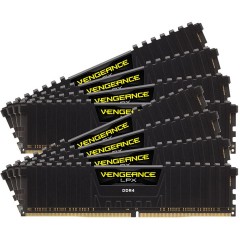 Corsair DDR4, 3200MHz 256GB 8x32GB Dimm, Unbuffered, 16-20-20-38, XMP 2.0, Vengeance LPX black Heatspreader, Black PCB, 1.35V, EAN:0840006620112