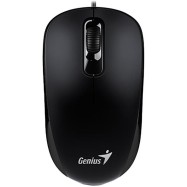 Wired optical mouse Genius DX-110,USB,1000 DPI, 3 buttons, cable 1.5m, both hands,BLACK