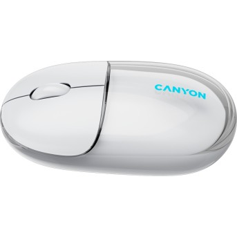 CANYON mouse OnClick 24 BT/ Wireless Transparent/White в Metoo.kz - Metoo (4)