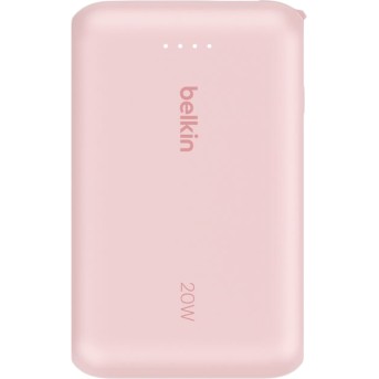 BELKIN 10k PD20w Integrated USB-C Cable Power Bank, Pink в Metoo.kz - Metoo (1)