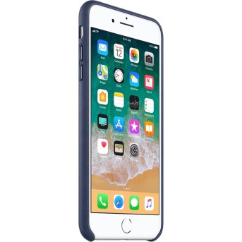 Чехол для смартфона Apple iPhone 8 Plus / 7 Plus Кожаный Темносиний - Metoo (2)