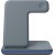 CANYON wireless charger WS-303 15W 3in1 Gray в Metoo.kz - Metoo (1)