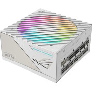 ASUS ROG Loki SFX-L 850W Platinum White Edition PSU, Compact form factor, ATX 3.0, PCIe Gen 5.0 ready, Fully modular, 80 Plus Platinum, Axial-tech fan design, Dual ball fan bearings, 0dB Tech., ARGB-Illuminated fan & Aura Sync, 10-year warranty