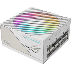 ASUS ROG Loki SFX-L 850W Platinum White Edition PSU, Compact form factor, ATX 3.0, PCIe Gen 5.0 ready, Fully modular, 80 Plus Platinum, Axial-tech fan design, Dual ball fan bearings, 0dB Tech., ARGB-Illuminated fan & Aura Sync, 10-year warranty