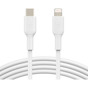 BELKIN Lightning to USB-C Cable PVC, 1M, White в Metoo.kz - Metoo (1)