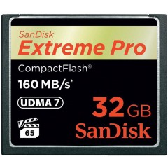 SanDisk Extreme Pro CF 160MB/<wbr>s 32 GB VPG 65, UDMA 7; EAN: 619659102432