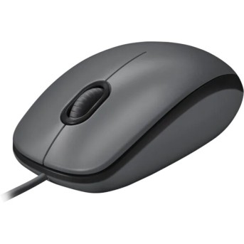 LOGITECH M100 Corded Mouse - BLACK - USB - Metoo (3)
