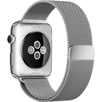 Ремешок для Apple Watch 42mm Silver Milanese Loop - Metoo (1)