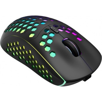 Canyon 7keys Gaming 2.4G wireless mouse, KA8 sensor, DPI up to 1600, rubber coating on panel, Huano 1million switch, 45cm PVC cable, ABS material. 400mAh battery, size: 125.8*63.7*41mm, weight: 95g, Black в Metoo.kz - Metoo (3)