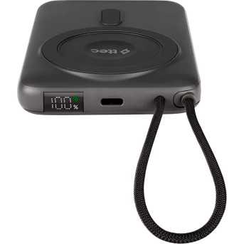 ttec Recharger M LCD 10.000 mAh. Magesafe comp PD20W Powerbank with USB-C Cable and Stand в Metoo.kz - Metoo (2)