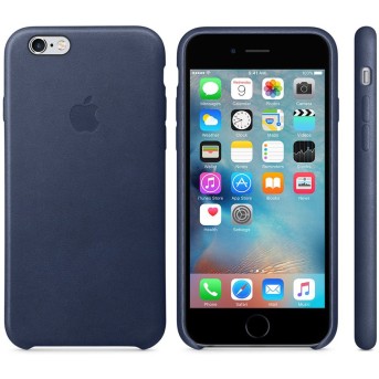 iPhone 6s Leather Case Midnight Blue - Metoo (4)