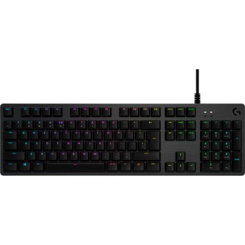 LOGITECH G512 Corded LIGHTSYNC Mechanical Gaming Keyboard - CARBON - RUS - USB - TACTILE - Metoo (1)
