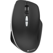 Canyon 2.4 GHz Wireless mouse ,with 7 buttons, DPI 800/1200/1600, Battery: AAA*2pcs,Black,72*117*41mm, 0.075kg