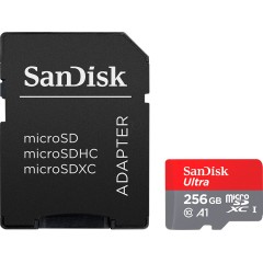 SanDisk Ultra microSDXC 256GB + SD Adapter 150MB/s A1 Class 10 UHS-I..
