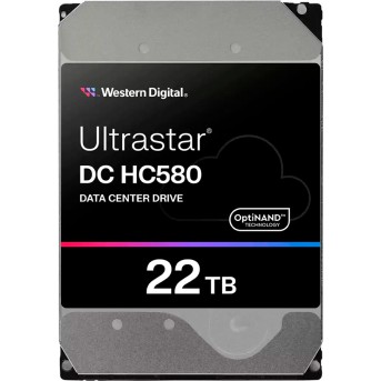 HDD Server WD Ultrastar DC HC580 22TB 512e SE, 3.5’’, 512MB, 7200 RPM, SAS, P3, SKU: 0F62791 в Metoo.kz - Metoo (1)