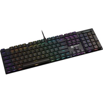 CANYON Cometstrike TKL GK-55, 104keys Mechanical keyboard, 50million times life, with VS11K28A solution, GTMX red switch, RGB backlight, 18 modes, 1.8m PVC cable, metal material + ABS, RU layout, size: 436*126*26.6mm, weight:820g, black - Metoo (3)