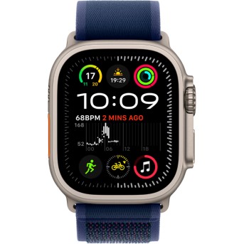 Apple Watch Ultra 2 2024 GPS + Cellular 49mm Natural Titanium Case with Blue Trail Loop - S/<wbr>M,Model A2986 - Metoo (6)