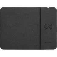 Mouse Mat with wireless charger, Input 5V/2A, Output 5W, 324*244*6mm, Micro USB cable length 1m, Black, 220g