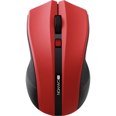 CANYON MW-5, 2.4GHz wireless Optical Mouse with 4 buttons, DPI 800/<wbr>1200/<wbr>1600, Red, 122*69*40mm, 0.067kg