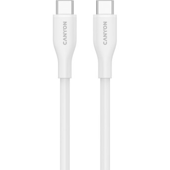 CANYON cable CC60SC10 C-C 60W 1m Silicon White в Metoo.kz - Metoo (2)