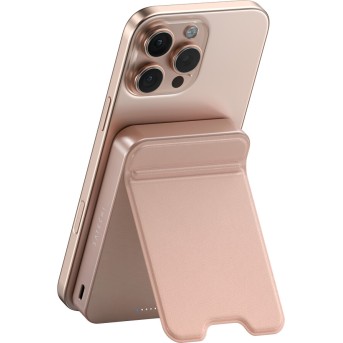 SATECHI Qi2 10K Magnetic Power Bank with Stand (Desert Rose) в Metoo.kz - Metoo (6)