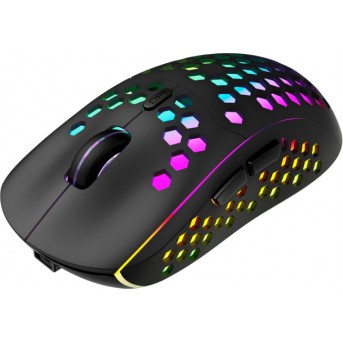 Canyon 7keys Gaming 2.4G wireless mouse, KA8 sensor, DPI up to 1600, rubber coating on panel, Huano 1million switch, 45cm PVC cable, ABS material. 400mAh battery, size: 125.8*63.7*41mm, weight: 95g, Black в Metoo.kz - Metoo (2)