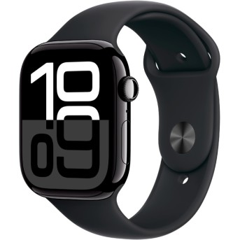 Apple Watch Series 10 GPS 42mm Jet Black Aluminium Case with Black Sport Band - S/<wbr>M,Model A2997 - Metoo (5)
