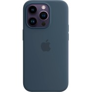 iPhone 14 Pro Silicone Case with MagSafe - Storm Blue,Model A2912