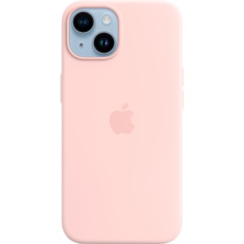iPhone 14 Silicone Case with MagSafe - Chalk Pink,Model A2910 - Metoo (1)