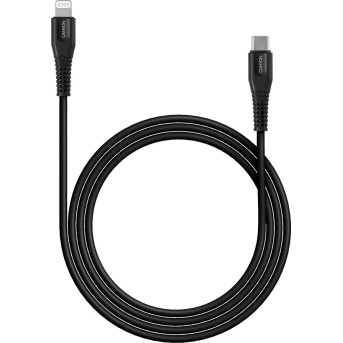 CANYON Type C Cable To MFI Lightning for Apple, PVC Mouling,Function：with full feature( data transmission and PD charging) Output:5V/<wbr>2.4A , OD:3.5mm, cable length 1.2m, 0.026kg,Color:Black - Metoo (2)